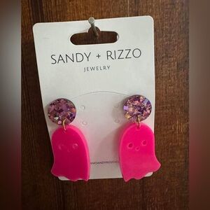 Sandy + Rizzo Pink Ghost Earrings